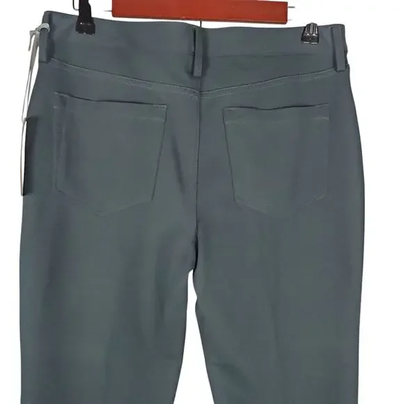 NEW NYDJ Cindy Trouser Pant Ponte Knit Womens Sz 8 Petite Gray Slim Leg Stretch - Picture 4 of 13